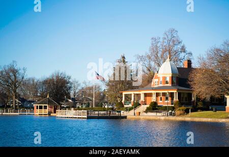 Park Center Pekin, Illinois Stockfoto