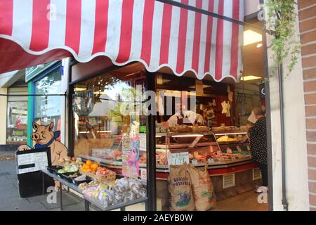 Newcastle-under-Lyme Metzger Stockfoto