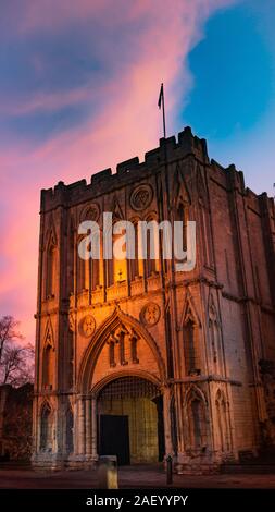 Bury St Edmunds Kathedrale Torhaus in Suffolk. Stockfoto
