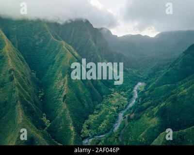 Hawaii Berge in Oahu Stockfoto