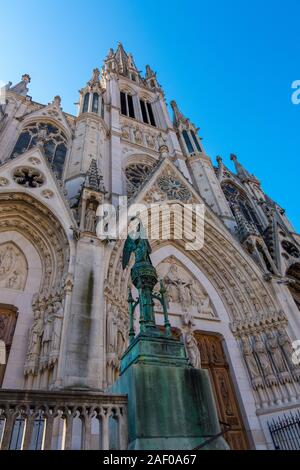 Nancy, Frankreich - 31. August 2019: Basilika Saint-Epvre im historischen Zentrum der Stadt Nancy in der Region Lothringen in Frankreich Stockfoto