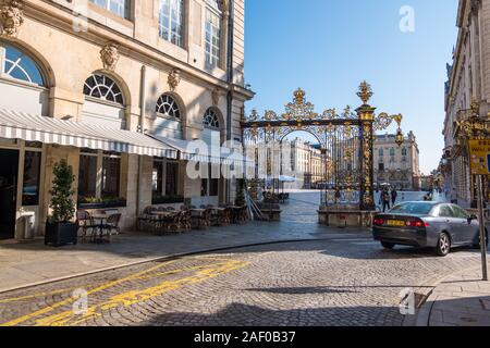 Nancy, Frankreich - 31. August 2019: Golden Gates Place Stanislas in Nancy, Departement Meurthe-et-Moselle, Frankreich Stockfoto