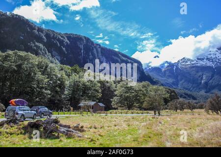 Landschaft im Paradies, in der Nähe von Queenstown, Südinsel, Neuseeland Stockfoto