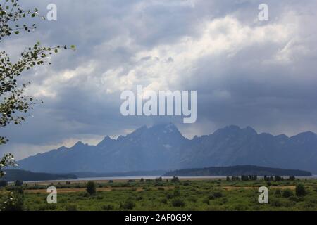 Yellowstone National Park Mountain Range, aus der Ferne Stockfoto