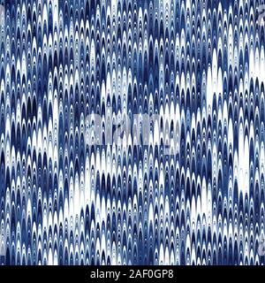 Indigo gekämmt Hand marmoriert Textur muster Fliesen Stock Vektor
