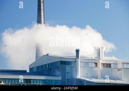 Emissionen von Jäger Tioxide arbeitet bei Seal Sands auf Teeside, Nord-Ost, UK. Stockfoto