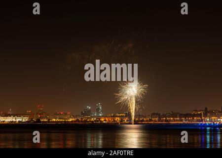 FIFA Feuerwerk in Doha, Katar Stockfoto