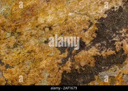 Eine Oberfläche mit Details der Kristalle und Erosion Stockfoto