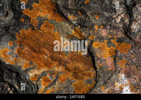 Eine Oberfläche mit Details der Kristalle und Erosion Stockfoto