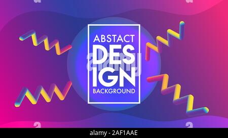 Farbenfrohe abstrakte Mischung Hintergrund Design Template, Spaß Hintergrund Design Konzept, purpur violett abgerundete Form Element, purpur violett Dunkelblau Stock Vektor