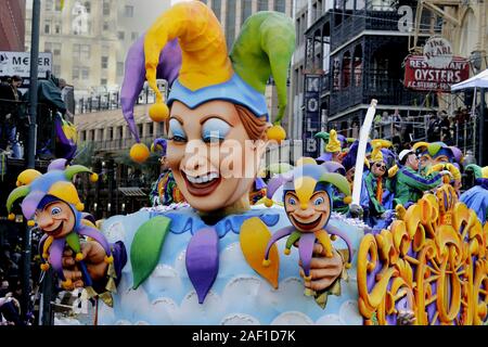 New Orleans, USA. 12 Dez, 2019. Mitglieder der Rex Parade, St. Charles Avenue in New Orleans am 5. März 2019. Rex hat seinen ersten Auftritt bei Mardi Gras 1872. Foto von AJ Sisco/UPI Quelle: UPI/Alamy leben Nachrichten Stockfoto