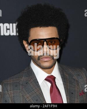 Los Angeles, USA. 11 Dez, 2019. Die Weeknd aka Abel Makkonen Tesfaye an der UNGESCHNITTENEN EDELSTEINE Los Angeles Premiere gehalten am ArcLight Cinerama Dome in Los Angeles, CA am Mittwoch, 11. Dezember 2019. (Foto durch Sthanlee B. Mirador/Sipa USA) Credit: Sipa USA/Alamy leben Nachrichten Stockfoto