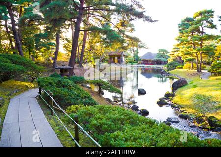 Oyakuen Heilpflanzengarten in Aizu Wakamatsu, Fukushima, Japan Stockfoto