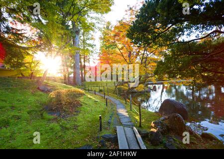 Oyakuen Heilpflanzengarten in Aizu Wakamatsu, Fukushima, Japan Stockfoto