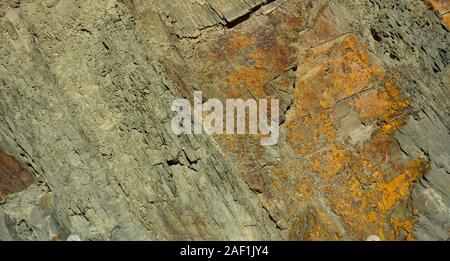 Schiefer Textur auf Schiefer - phyllite metamorphes Gestein. Natur Hintergrund. Stockfoto