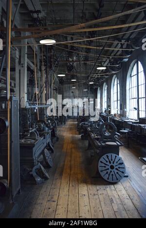 Die Labor- und Ausstattung innen Thomas Edison National Historical Park. Stockfoto