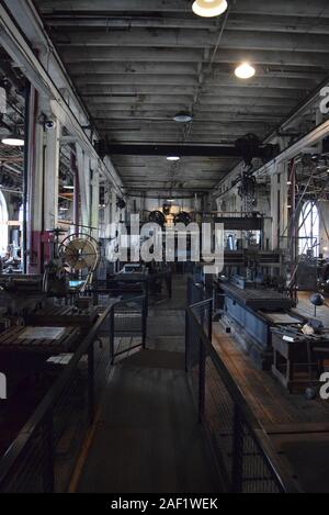 Die Labor- und Ausstattung innen Thomas Edison National Historical Park. Stockfoto