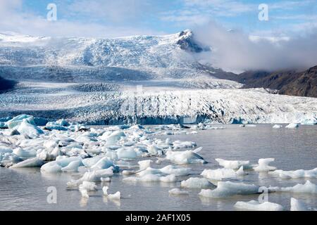 Fjallsarlon Gletscher, Island Stockfoto