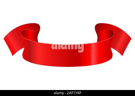 Red Ribbon-banner Stock Vektor