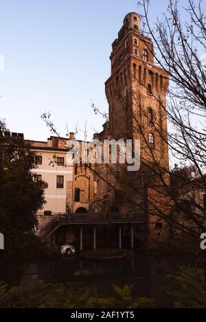 Ansicht der Specola Sternwarte in Padua bei Sonnenuntergang Stockfoto