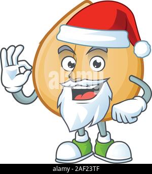 Kichererbsen in Santa Cartoon Character Design Stil Stock Vektor