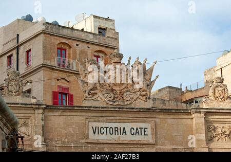 Victoria-Tor, Valletta, Malta Stockfoto