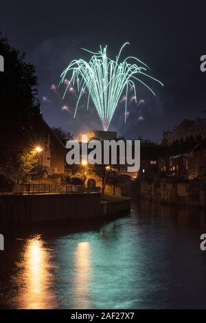 Große Boom Feuerwerk, Norwich 2019 Stockfoto