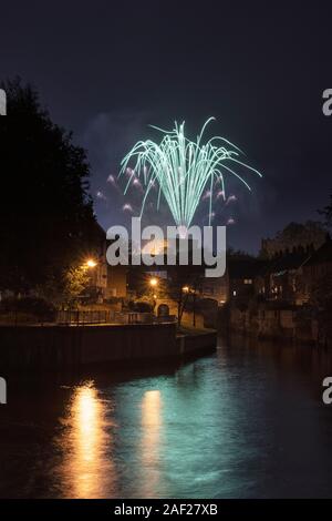 Große Boom Feuerwerk, Norwich 2019 Stockfoto