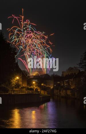 Große Boom Feuerwerk, Norwich 2019 Stockfoto