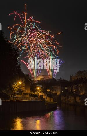 Große Boom Feuerwerk, Norwich 2019 Stockfoto