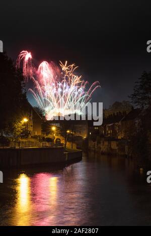 Große Boom Feuerwerk, Norwich 2019 Stockfoto