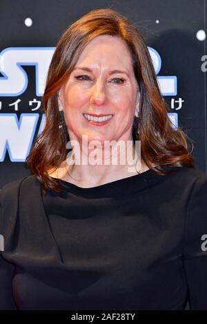 Tokio, Japan. 11 Dez, 2019. Kathleen Kennedy bei der Premiere von dem Film Star Wars: Episode IX - Der Aufstieg der Skywalker/Star Wars: Episode IX - Der Aufstieg der Skywalkers" in Roppongi Hills. Tokio, 11.12.2019 | Verwendung der weltweiten Kredit: dpa/Alamy leben Nachrichten Stockfoto