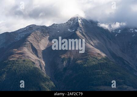 Bergkette entlang Bettmeralp, Wallis in den Schweizer Alpen in der Schweiz, in Westeuropa Stockfoto