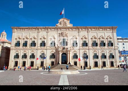 Auberge de Castille, Valletta, Malta Stockfoto