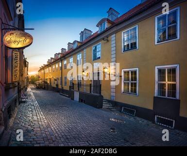 Riga, Lettland. Fassaden Der Alten Berühmten Jacob's Barracks An der Torna St Stockfoto