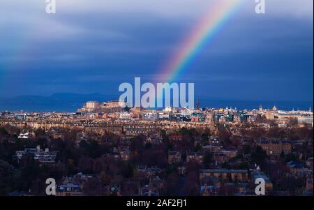 Ein Blick in die schottische Hauptstadt Edinburgh, Edinburgh Stockfoto