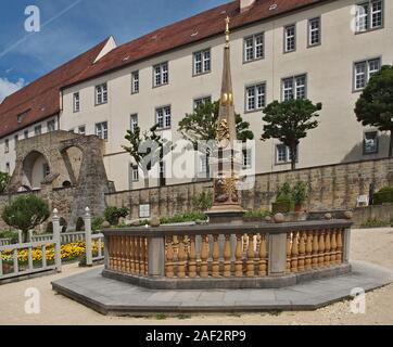 Altes Schloss und Gärten in Stuttgart Leonberg Stockfoto