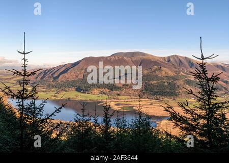 In Bassenthwaite an den Skiddaw Fells vom Whinlatter Wald Stockfoto