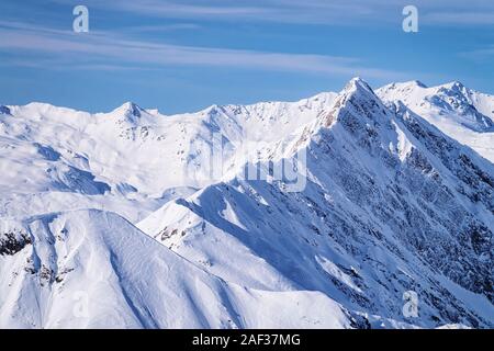 Natur im Skigebiet Hintertuxer Gletscher in Österreich Stockfoto