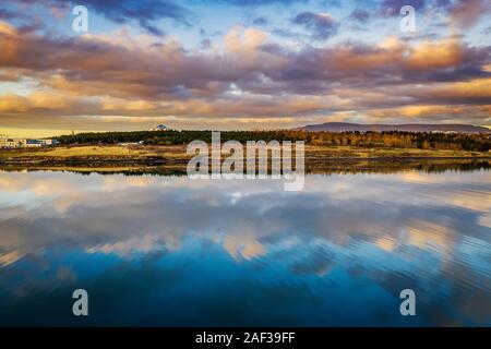 , Fossvogur Karsnes, Kopavogur, Island Stockfoto