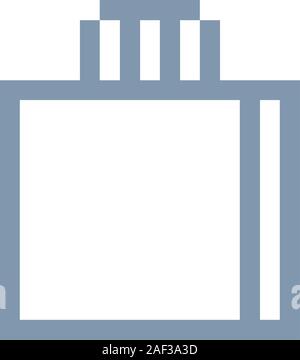 Shopping Bag 8-Bit Video Game Art Symbol Stock Vektor