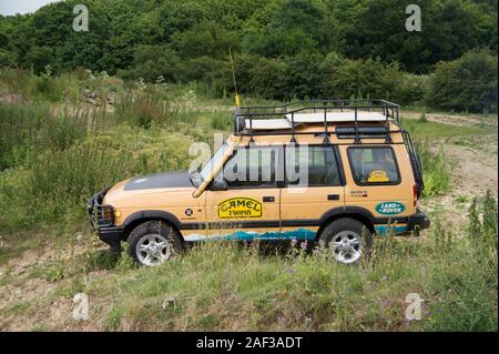 Camel Trophy 1997 Mk 1 Land Rover Discovery Off Roader Stockfoto