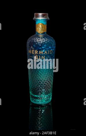 Mermiad Gin Flasche von Isle Of Wight Distillery Stockfoto