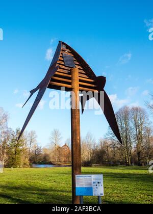 Swift Tower, Vogel, die Verschachtelung, Universität Parks, Oxford, Oxfordshire, England, UK, GB. Stockfoto