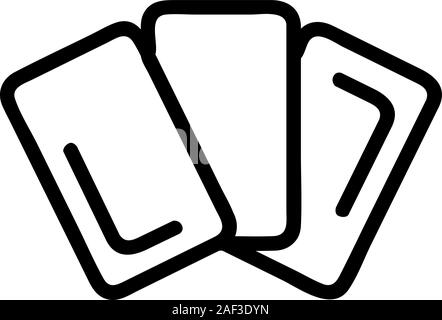 Zauberkarte Symbol Vektor. Isolierte Kontur symbol Abbildung Stock Vektor