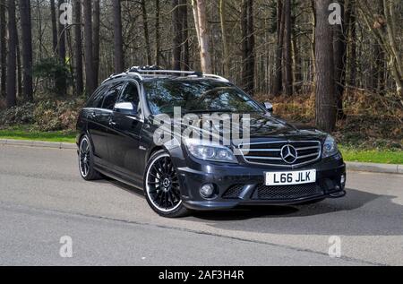 2008 Mercedes AMG C 63 Immobilien - schnell W204 Form C Klasse Stockfoto