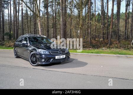 2008 Mercedes AMG C 63 Immobilien - schnell W204 Form C Klasse Stockfoto