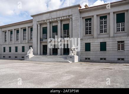 Guimaraes, Portugal - 18 August 2019: Gericht oder Gerichtshof Haus in Guimaraes, Portugal Stockfoto