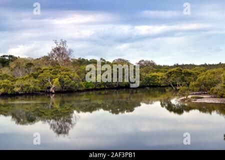 Wrights Creek Küstenlandschaft weißer Fleck, Queensland, Australien Stockfoto