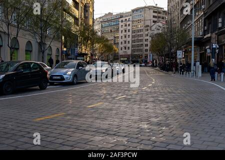 Belgrad, Serbien, 26.November 2019: Ein Blick auf die Kolarčeva Straße Stockfoto